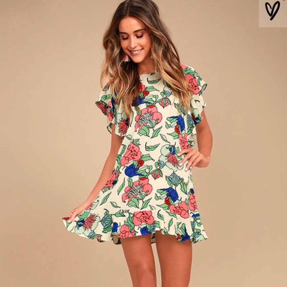 Lulu’s Floral Print Dress